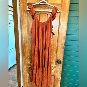 Burnt orange dress